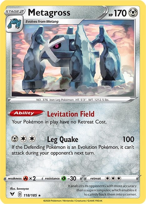 Image for Metagross (118/185) (SWSH04: Vivid Voltage) (SWSH04) - Pokemon