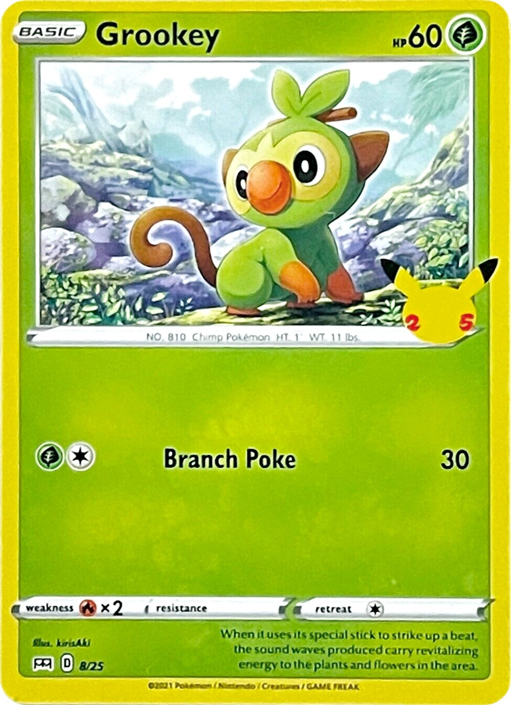 Grookey (008/025) (McDonald's 25th Anniversary Promos)