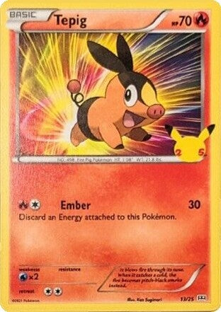 Tepig (013/025) (McDonald's 25th Anniversary Promos)