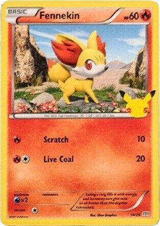Fennekin (014/025) (McDonald's 25th Anniversary Promos)