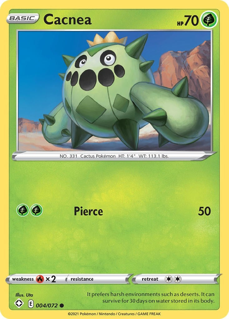 Image for Cacnea (004/072) (Shining Fates) (SHF) - Pokemon