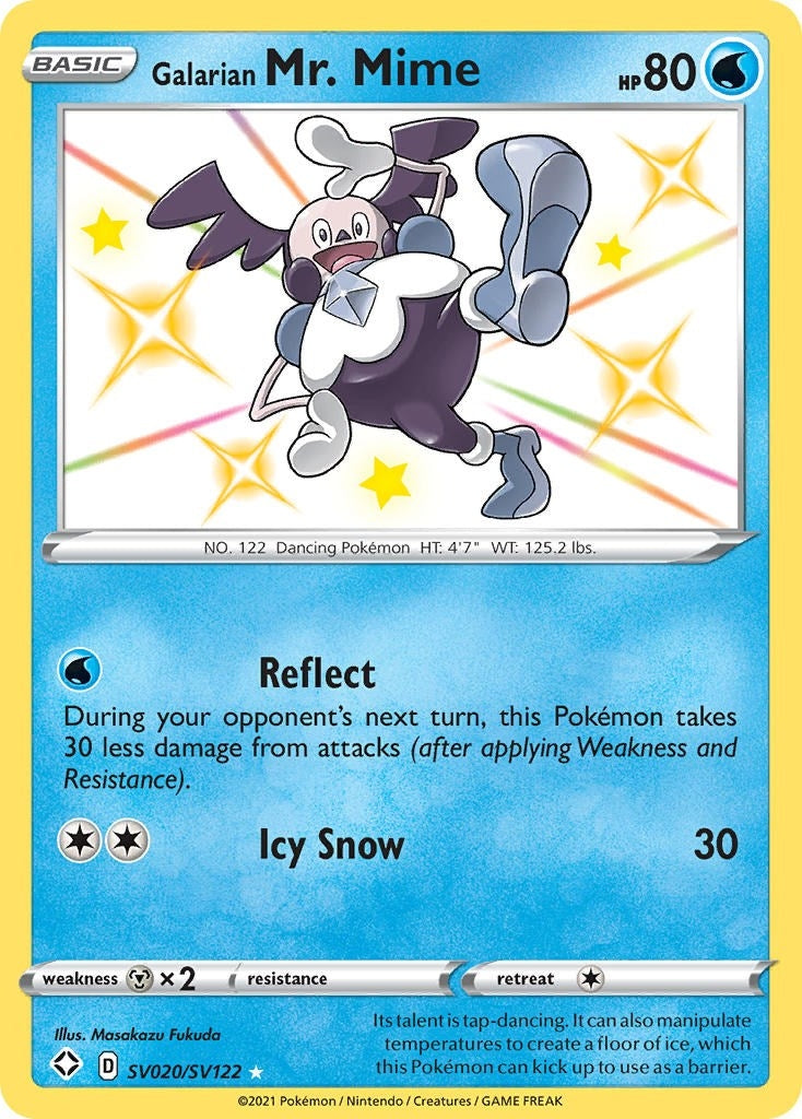 Image for Galarian Mr. Mime (SV020/SV122) (Shining Fates: Shiny Vault) (SHFSV) - Pokemon