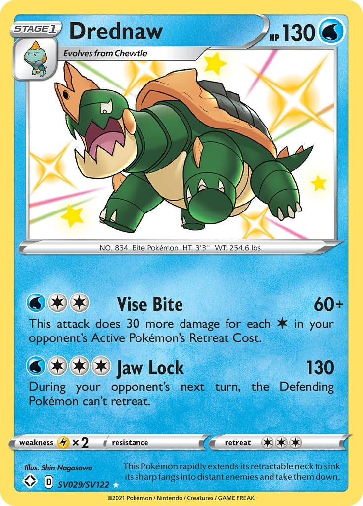 Image for Drednaw (SV029/SV122) (Shining Fates: Shiny Vault) (SHFSV) - Pokemon