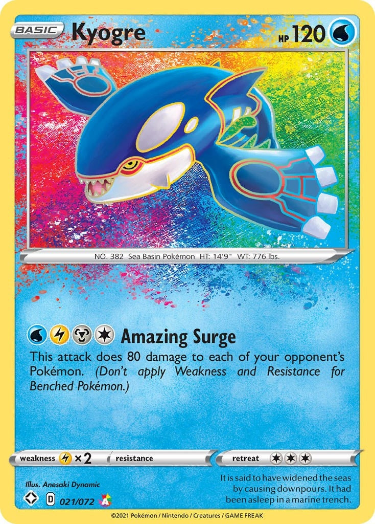 Image for Kyogre (021/072) (Shining Fates) (SHF) - Pokemon