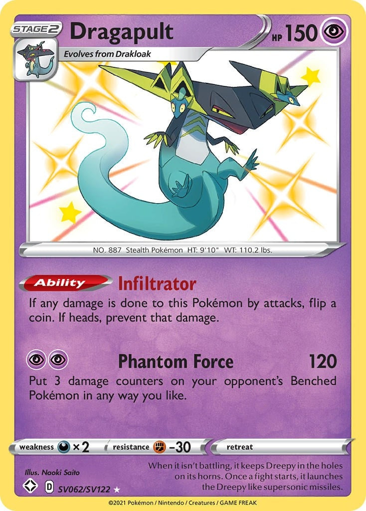 Image for Dragapult (SV062/SV122) (Shining Fates: Shiny Vault) (SHFSV) - Pokemon