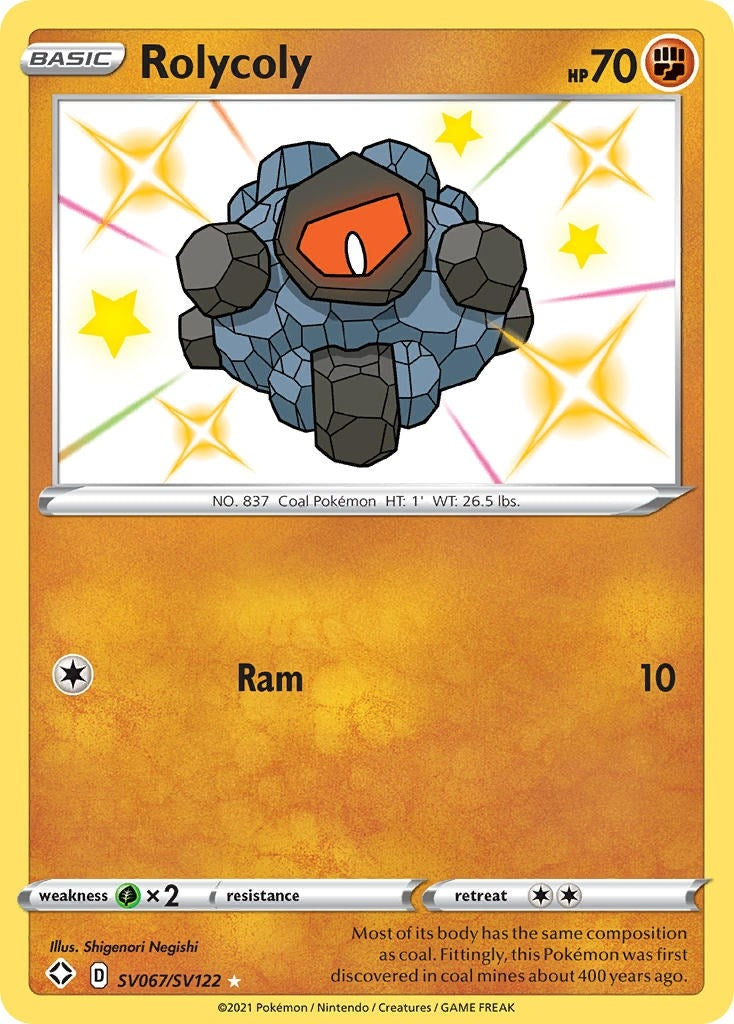 Image for Rolycoly (SV067/SV122) (Shining Fates: Shiny Vault) (SHFSV) - Pokemon