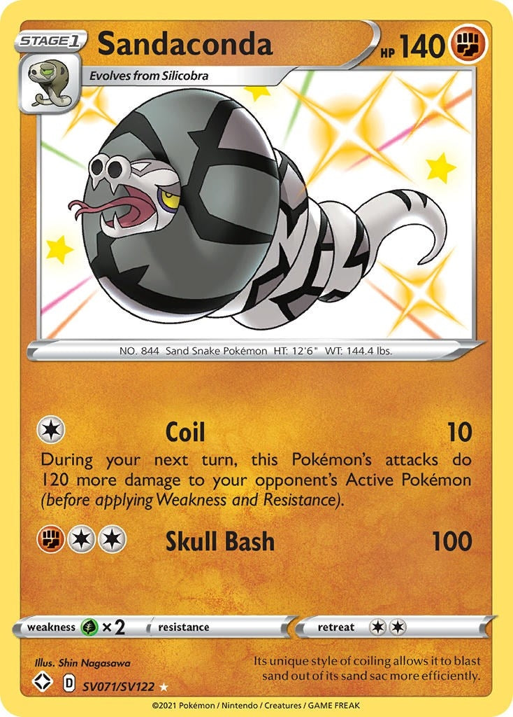 Image for Sandaconda (SV071/SV122) (Shining Fates: Shiny Vault) (SHFSV) - Pokemon