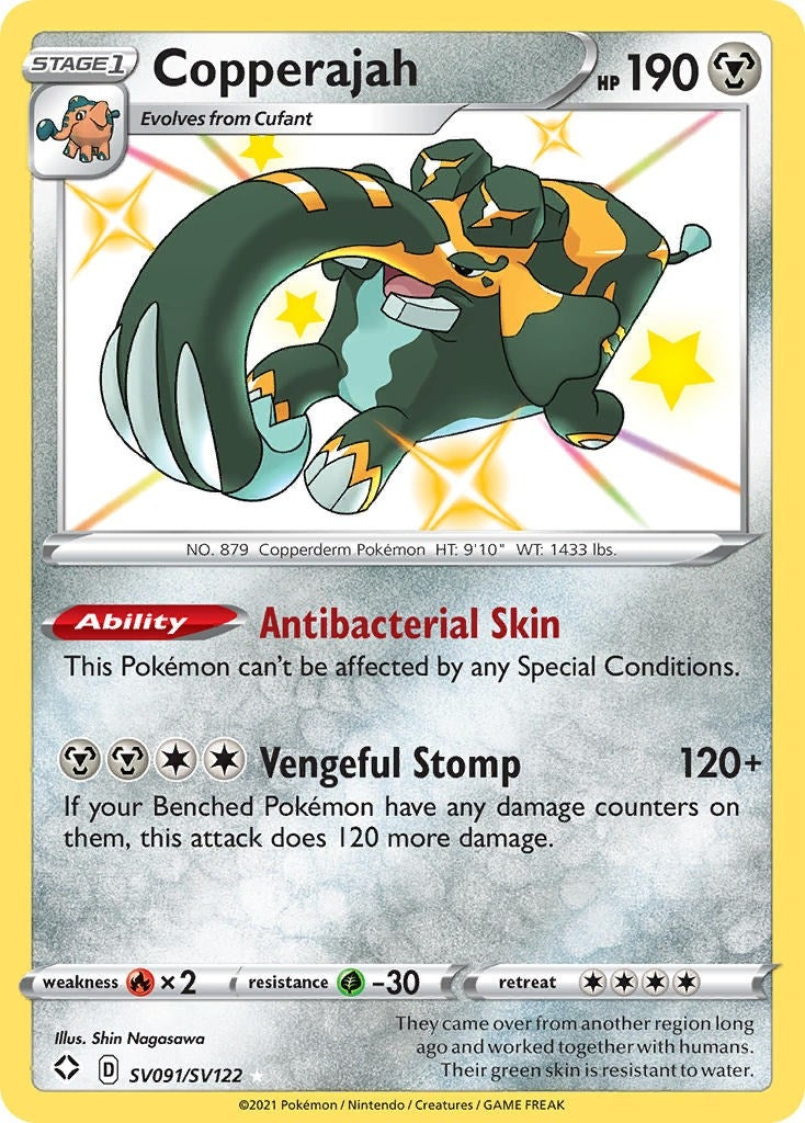Image for Copperajah (SV091/SV122) (Shining Fates: Shiny Vault) (SHFSV) - Pokemon