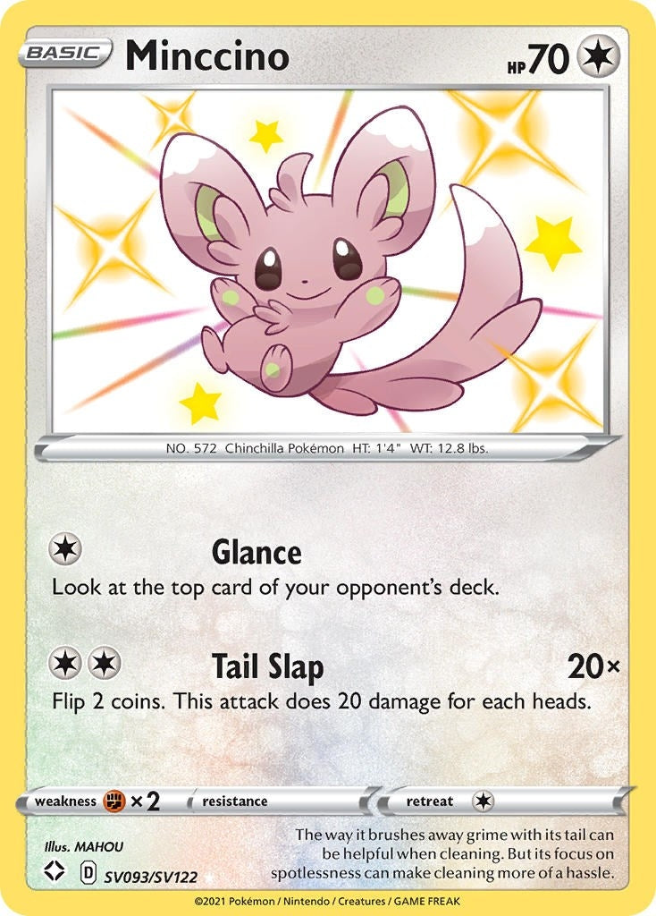 Image for Minccino (SV093/SV122) (Shining Fates: Shiny Vault) (SHFSV) - Pokemon