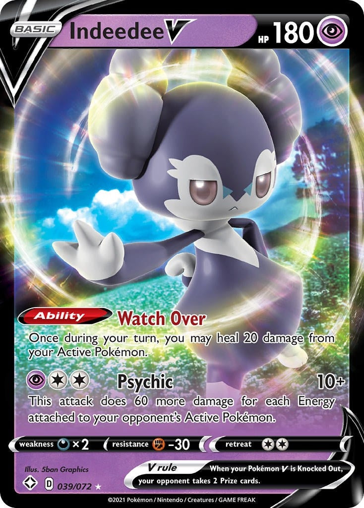Image for Indeedee V (039/072) (Shining Fates) (SHF) - Pokemon