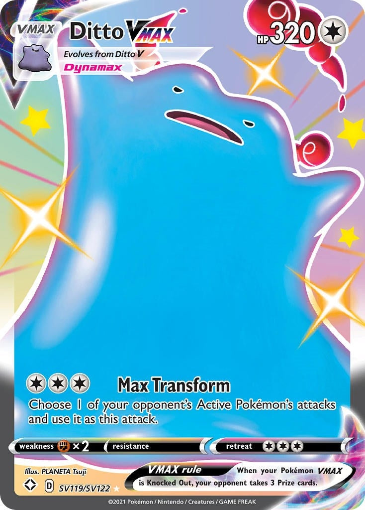 Image for Ditto VMAX (SV119/SV122) (Shining Fates: Shiny Vault) (SHFSV) - Pokemon