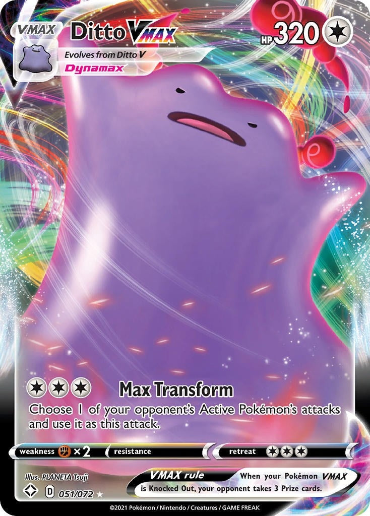 Image for Ditto VMAX (051/072) (Shining Fates) (SHF) - Pokemon