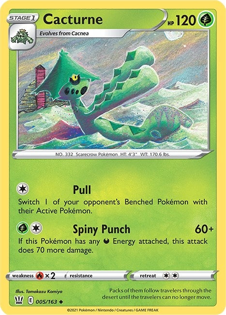 Image for Cacturne (005/163) (SWSH05: Battle Styles) (SWSH05) - Pokemon