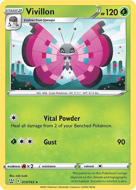 Image for Vivillon (013/163) (SWSH05: Battle Styles) (SWSH05) - Pokemon
