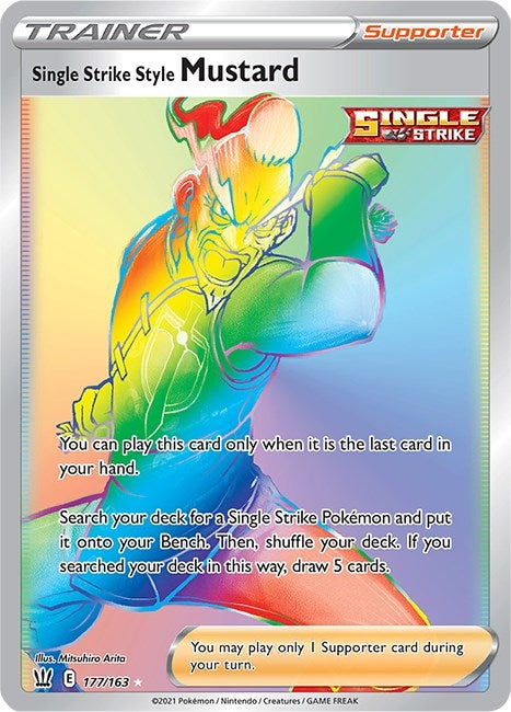 Image for Single Strike Style Mustard (Secret) (177/163) (SWSH05: Battle Styles) (SWSH05) - Pokemon