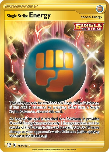 Image for Single Strike Energy (Secret) (183/163) (SWSH05: Battle Styles) (SWSH05) - Pokemon