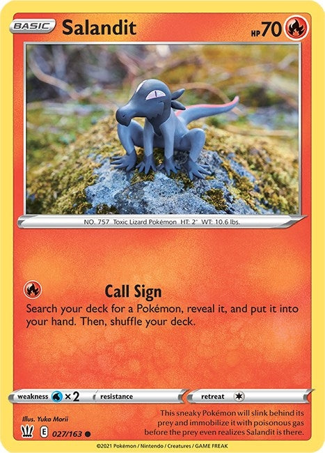 Image for Salandit (027/163) (SWSH05: Battle Styles) (SWSH05) - Pokemon