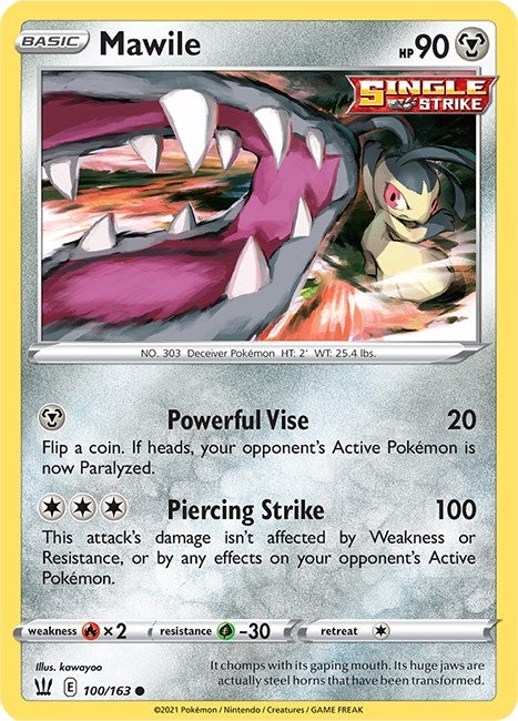 Image for Mawile (100/163) (SWSH05: Battle Styles) (SWSH05) - Pokemon