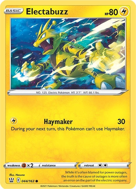 Image for Electabuzz (044/163) (SWSH05: Battle Styles) (SWSH05) - Pokemon
