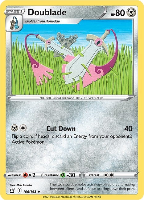 Image for Doublade (106/163) (SWSH05: Battle Styles) (SWSH05) - Pokemon