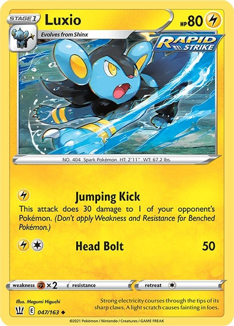 Image for Luxio (047/163) (SWSH05: Battle Styles) (SWSH05) - Pokemon