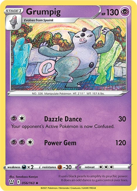Image for Grumpig (056/163) (SWSH05: Battle Styles) (SWSH05) - Pokemon