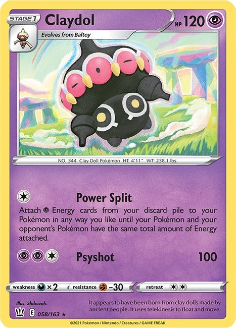 Image for Claydol (058/163) (SWSH05: Battle Styles) (SWSH05) - Pokemon