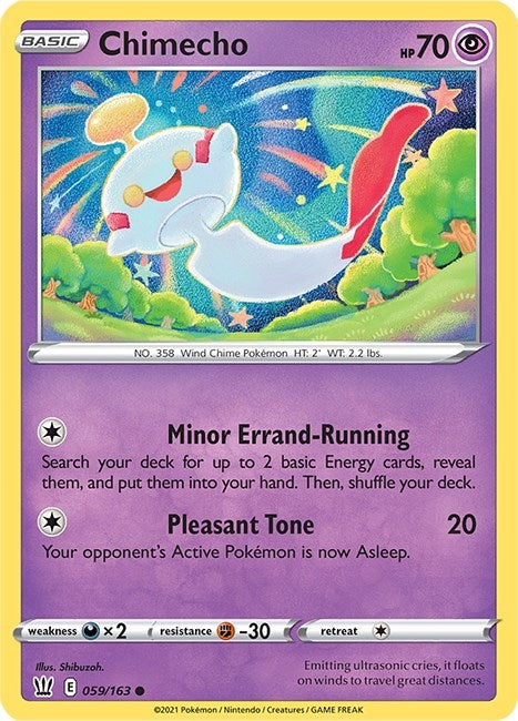 Image for Chimecho (059/163) (SWSH05: Battle Styles) (SWSH05) - Pokemon