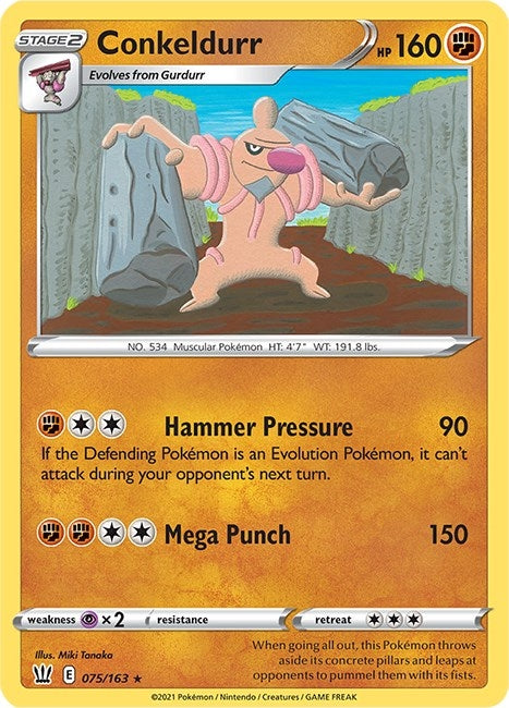 Image for Conkeldurr (075/163) (SWSH05: Battle Styles) (SWSH05) - Pokemon