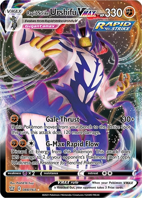 Image for Rapid Strike Urshifu VMAX (088/163) (SWSH05: Battle Styles) (SWSH05) - Pokemon