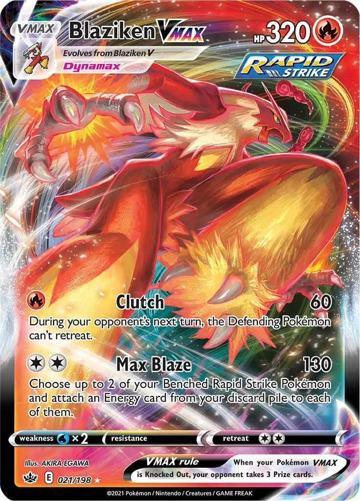 Image for Blaziken VMAX (021/198) (SWSH06: Chilling Reign) (SWSH06) - Pokemon
