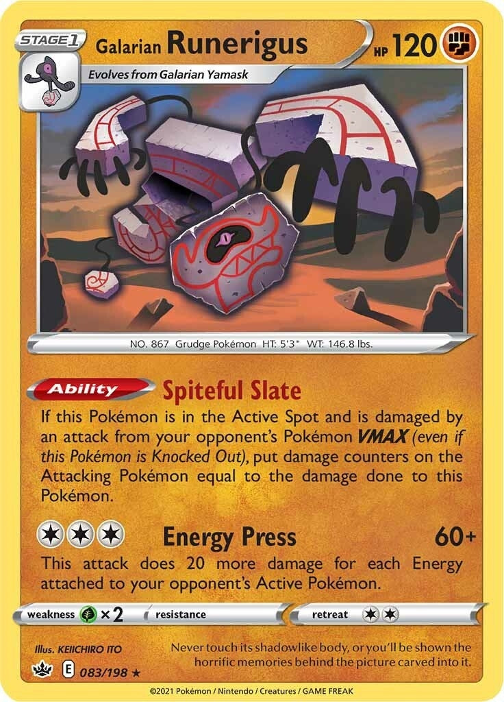 Image for Galarian Runerigus (083/198) (SWSH06: Chilling Reign) (SWSH06) - Pokemon