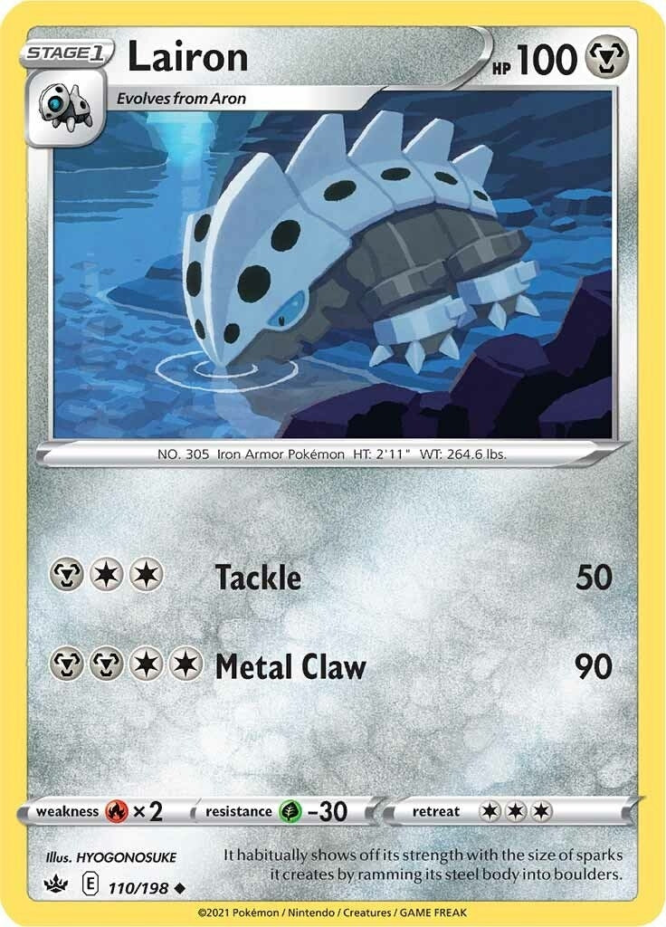 Image for Lairon (110/198) (SWSH06: Chilling Reign) (SWSH06) - Pokemon