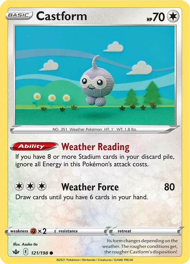 Image for Castform (121/198) (SWSH06: Chilling Reign) (SWSH06) - Pokemon