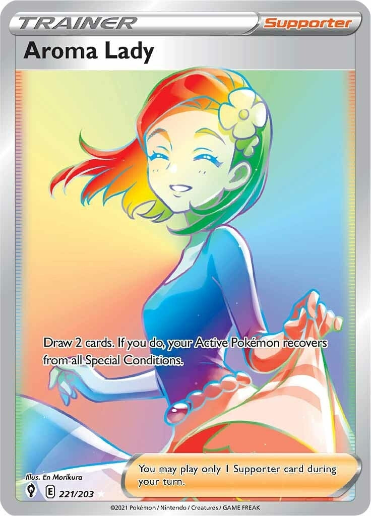 Image for Aroma Lady (Secret) (221/203) (SWSH07: Evolving Skies) (SWSH07) - Pokemon