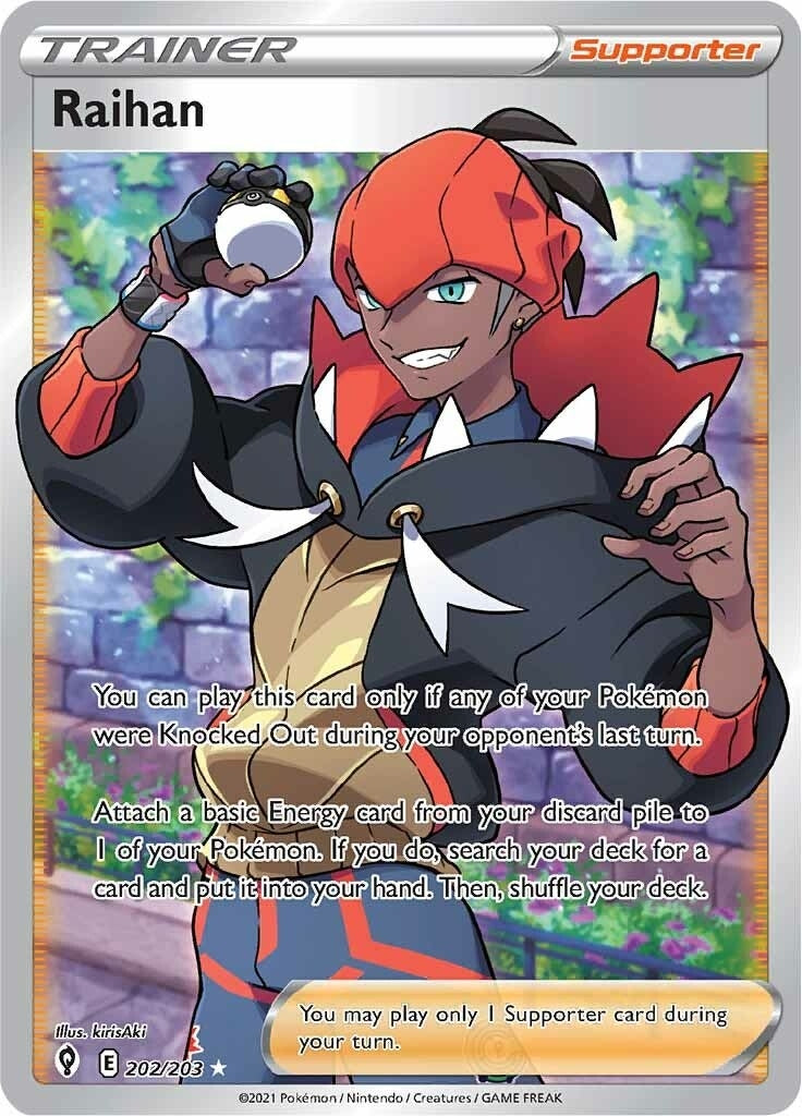 Image for Raihan (Full Art) (202/203) (SWSH07: Evolving Skies) (SWSH07) - Pokemon
