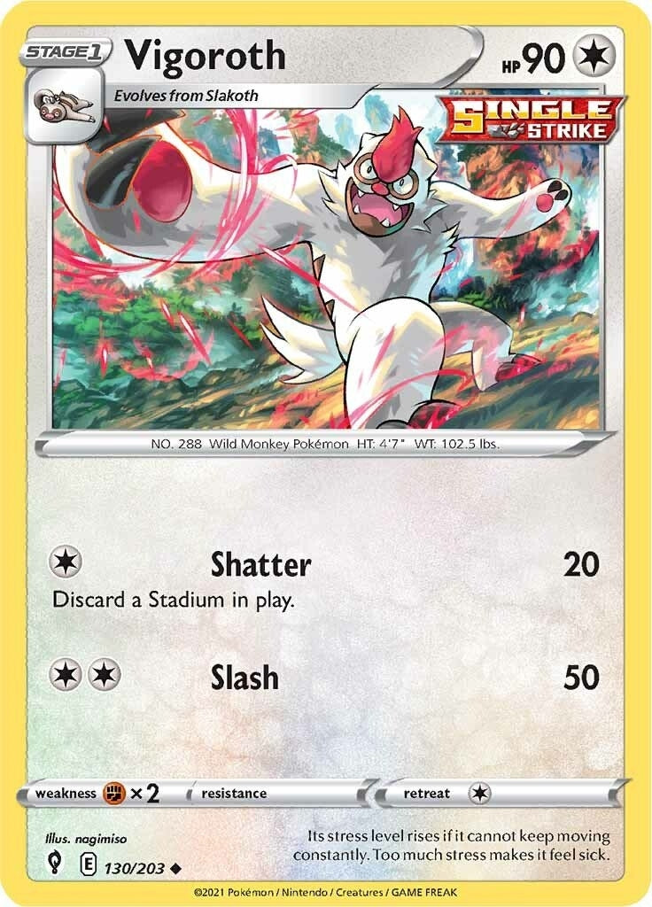 Image for Vigoroth (130/203) (SWSH07: Evolving Skies) (SWSH07) - Pokemon