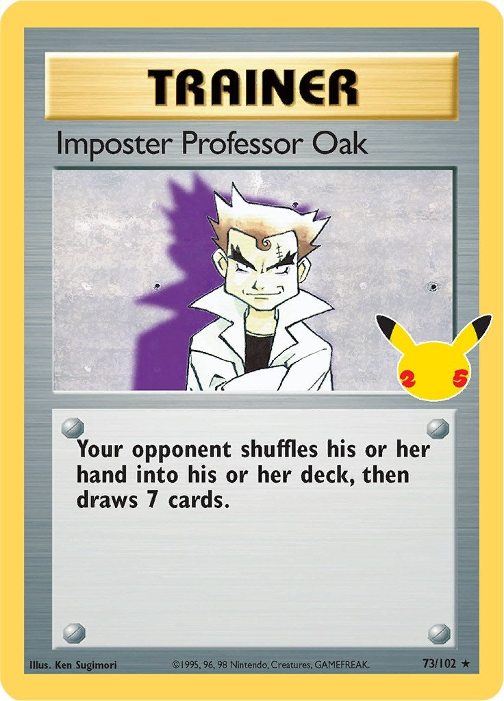 Image for Imposter Professor Oak (73/102) (Celebrations: Classic Collection) (CCC) - Pokemon