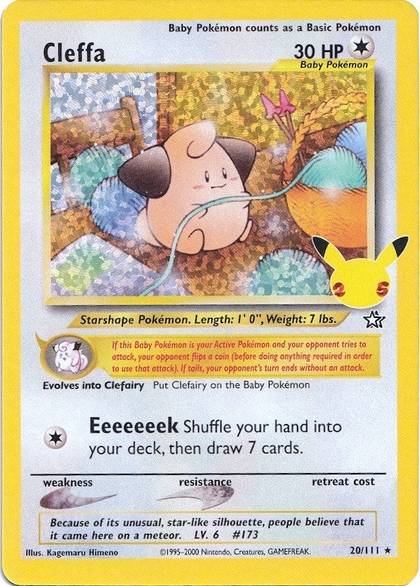 Image for Cleffa (20/111) (Celebrations: Classic Collection) (CCC) - Pokemon