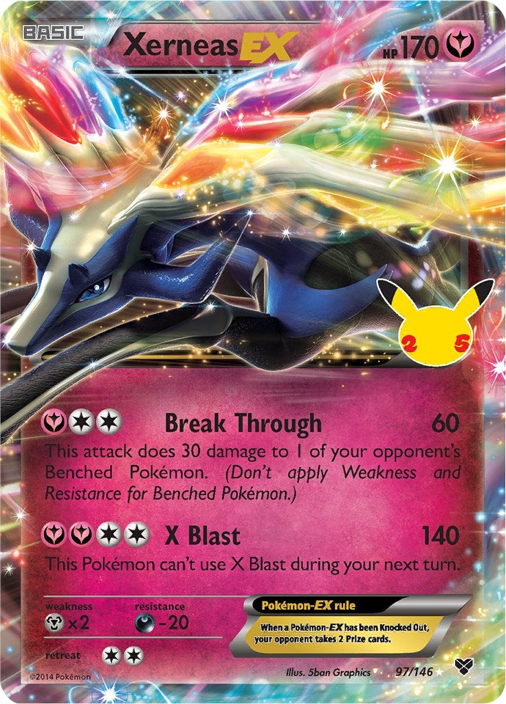 Image for Xerneas EX (97/146) (Celebrations: Classic Collection) (CCC) - Pokemon