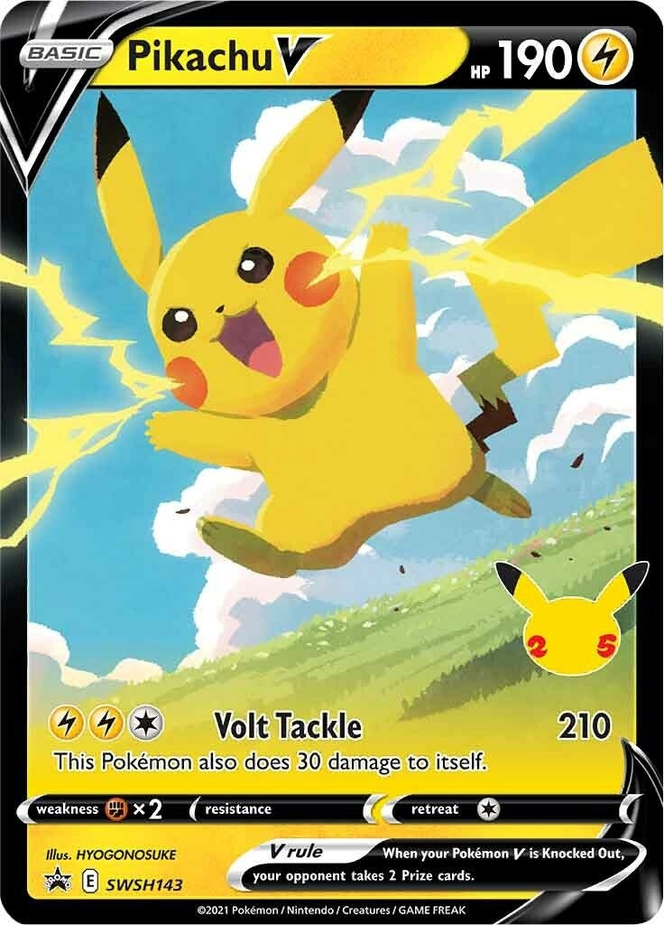 Image for Pikachu V - SWSH143 (SWSH143) (SWSH: Sword & Shield Promo Cards) (SWSD) - Pokemon