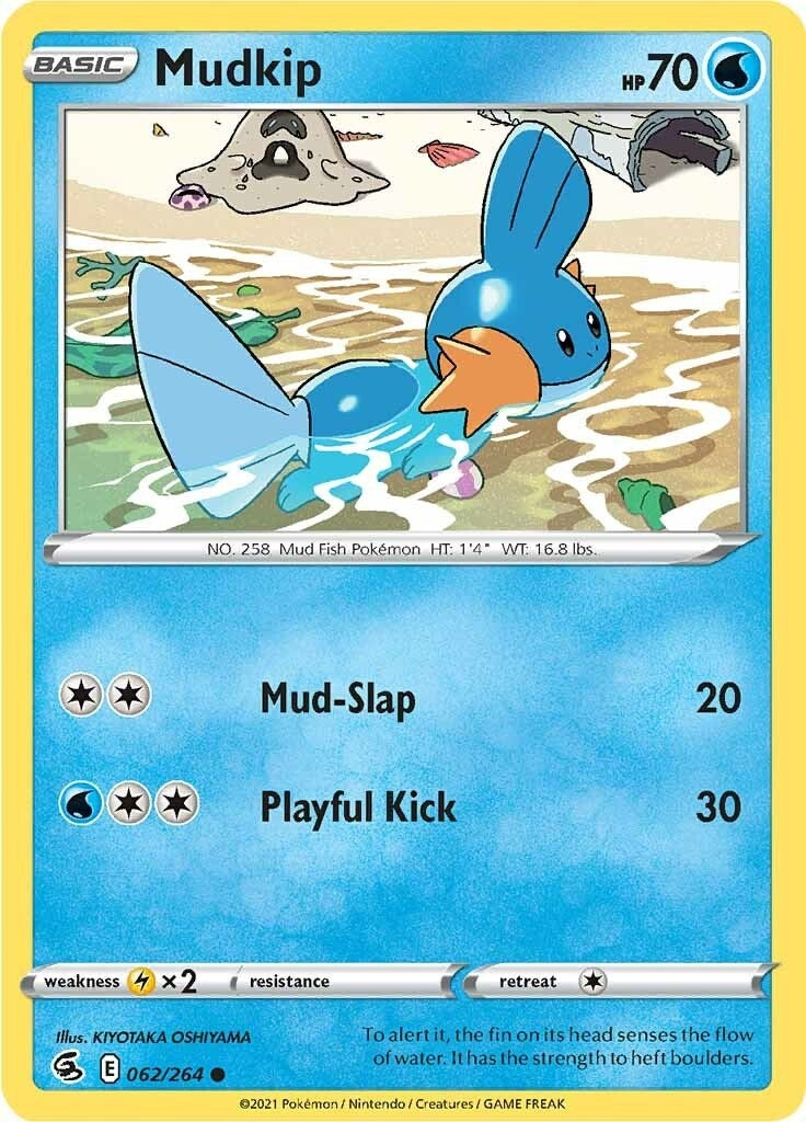 Image for Mudkip (062/264) (SWSH08: Fusion Strike) (SWSH08) - Pokemon