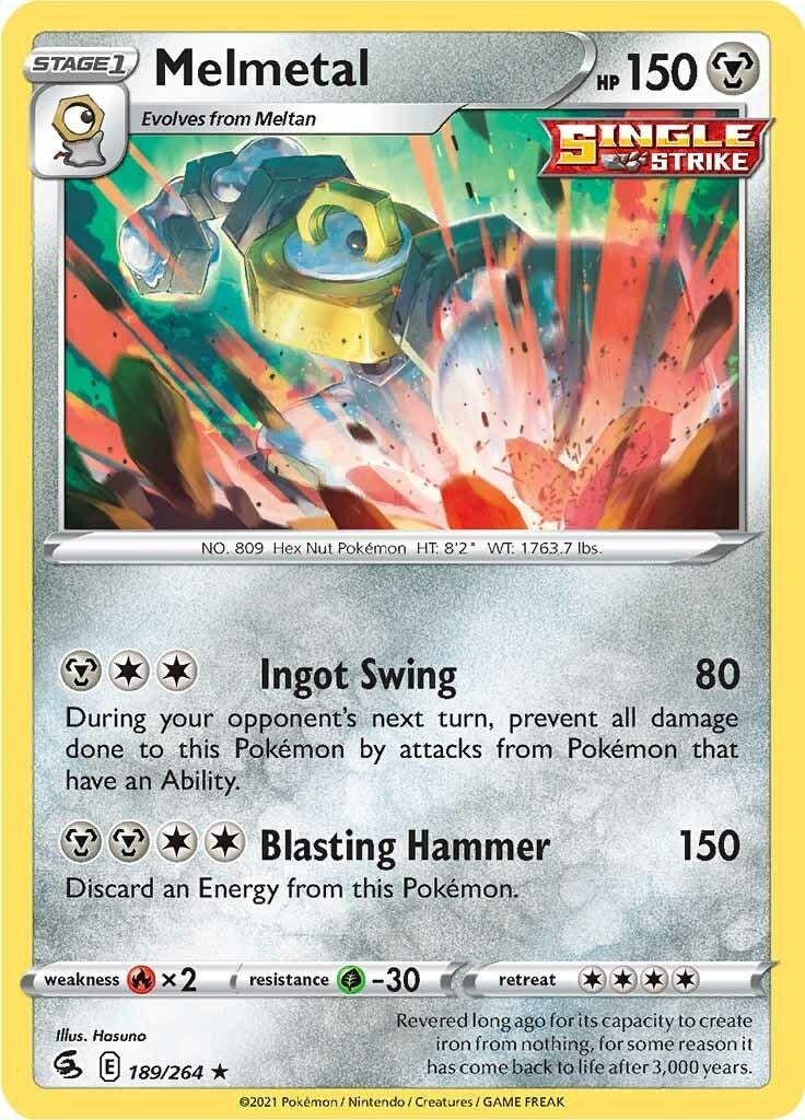 Image for Melmetal (189/264) (SWSH08: Fusion Strike) (SWSH08) - Pokemon