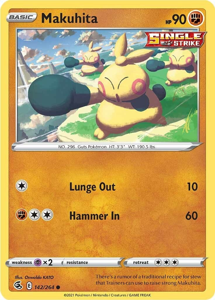 Image for Makuhita (142/264) (SWSH08: Fusion Strike) (SWSH08) - Pokemon