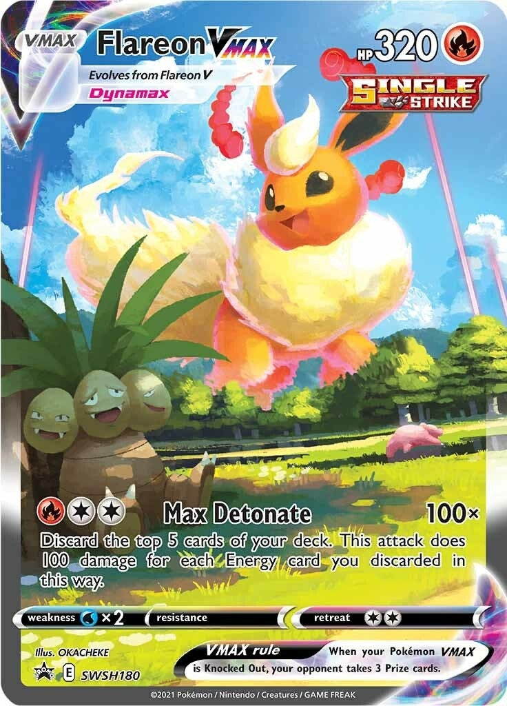 Image for Flareon VMAX - SWSH180 (SWSH180) (SWSH: Sword & Shield Promo Cards) (SWSD) - Pokemon