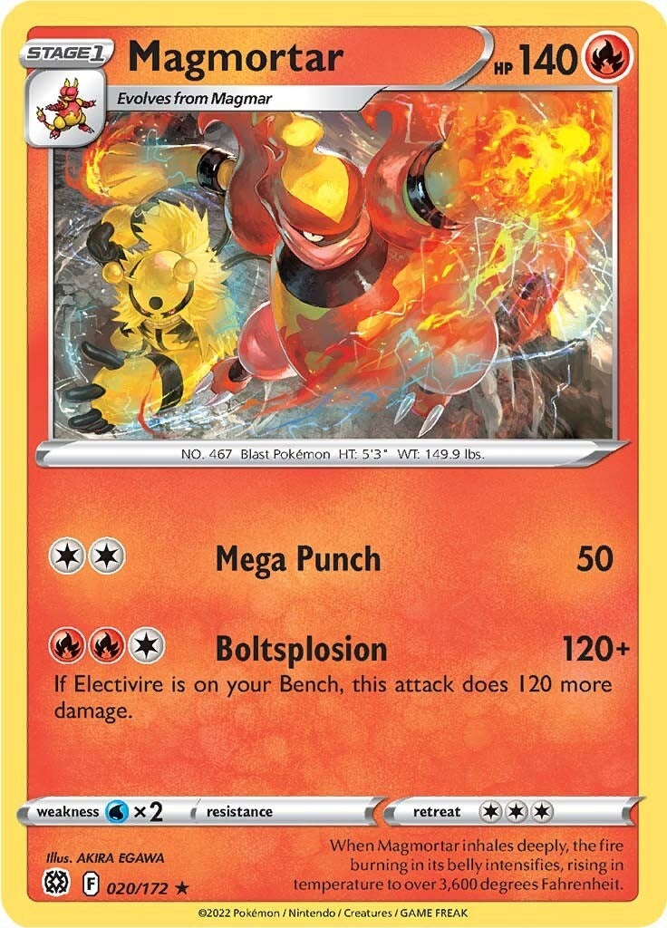 Image for Magmortar (020/172) (SWSH09: Brilliant Stars) (SWSH09) - Pokemon