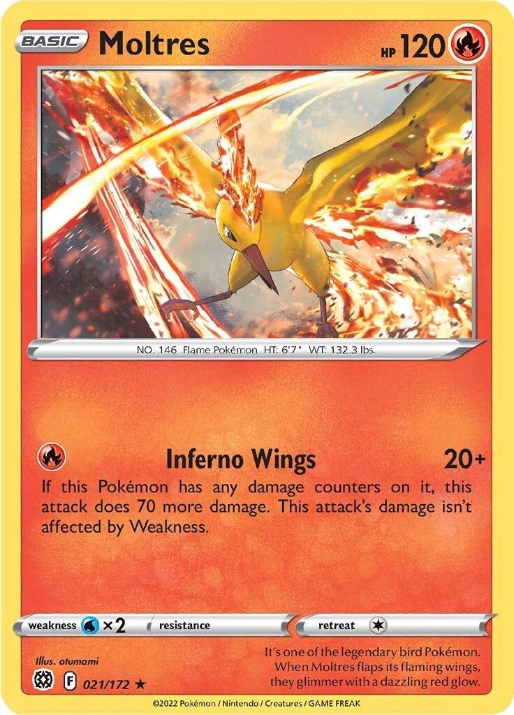 Image for Moltres (021/172) (SWSH09: Brilliant Stars) (SWSH09) - Pokemon