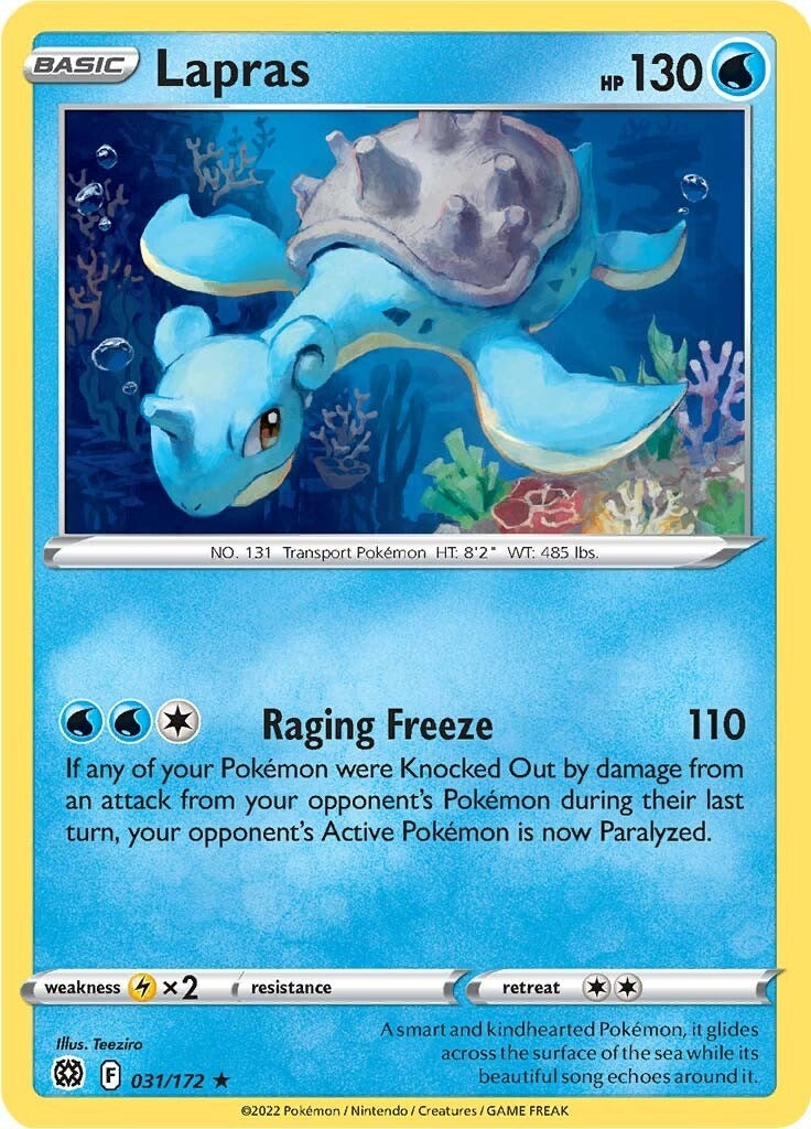 Image for Lapras (031/172) (SWSH09: Brilliant Stars) (SWSH09) - Pokemon