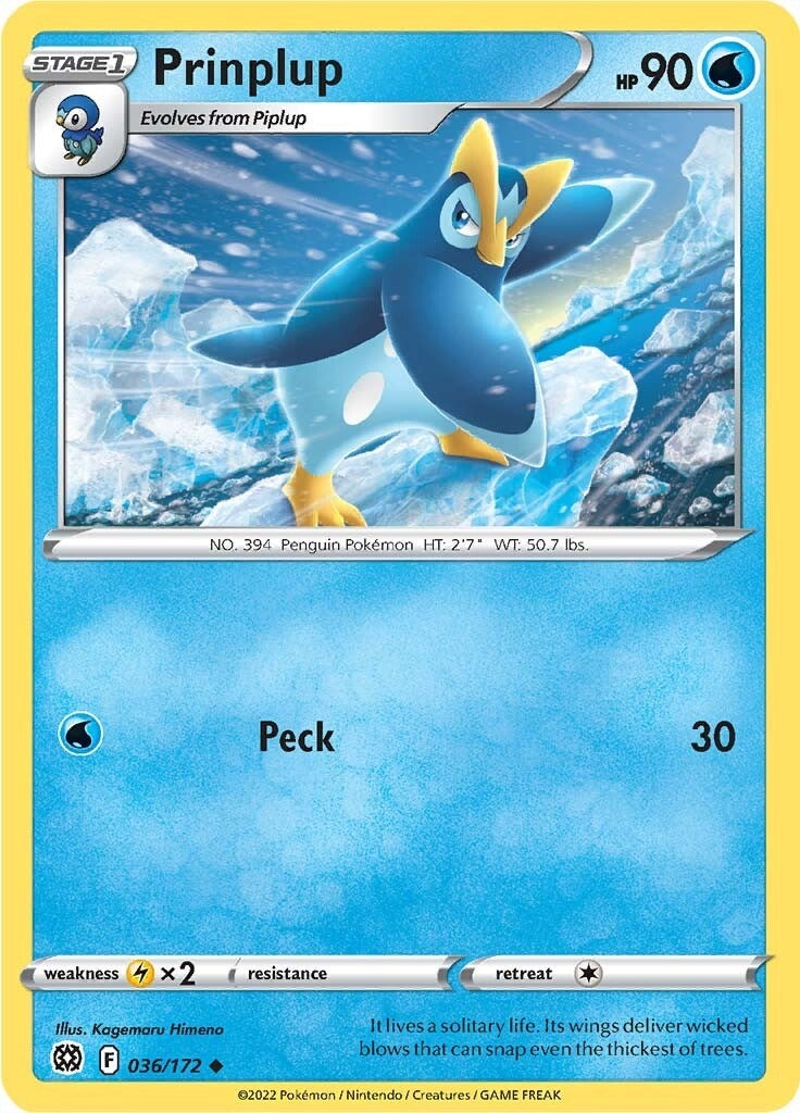 Image for Prinplup (036/172) (SWSH09: Brilliant Stars) (SWSH09) - Pokemon