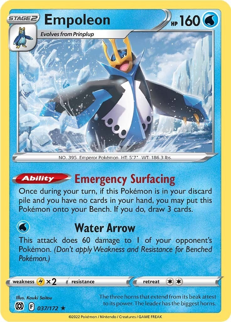 Image for Empoleon (037/172) (SWSH09: Brilliant Stars) (SWSH09) - Pokemon